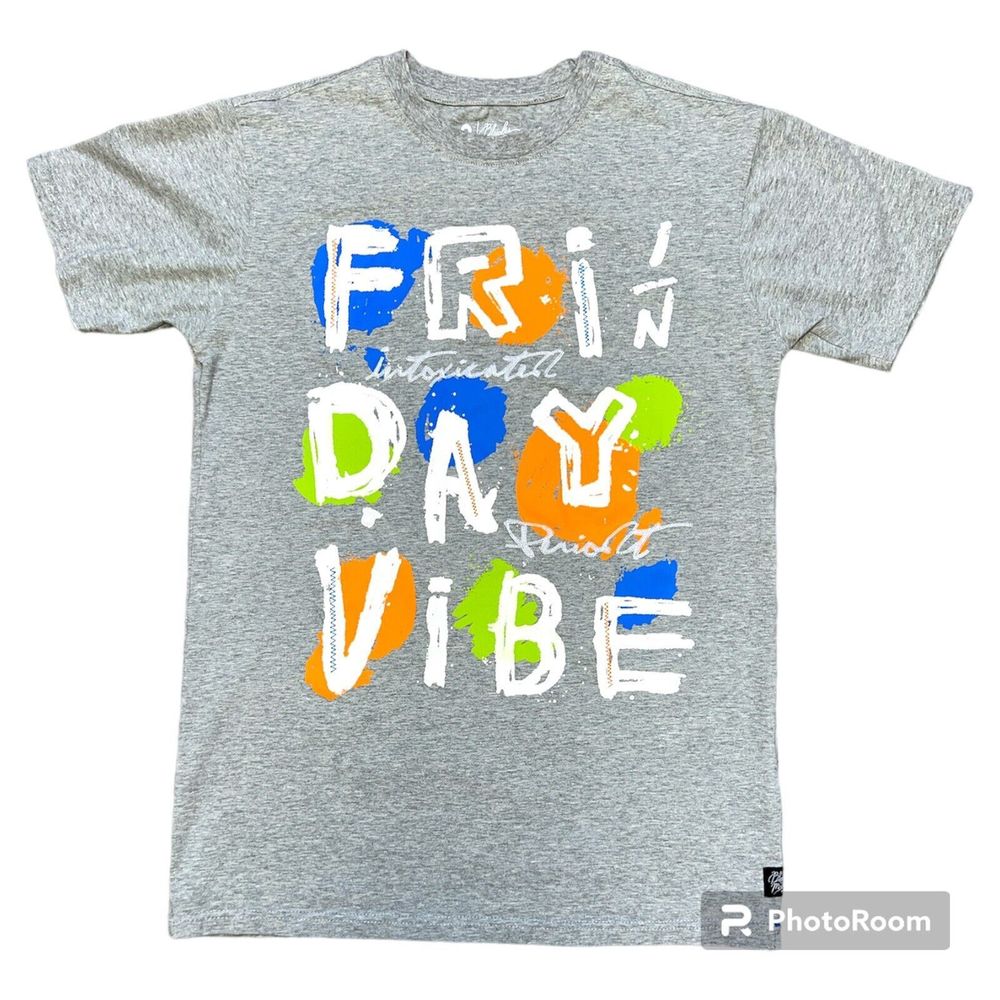 Bleecker & Mercer Men's Graphic Print &‎ Embroidery Accent T-shirt Size S Friday